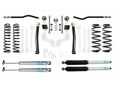 EVO Manufacturing 2.50-Inch Enforcer Stage 2 Suspension Lift Kit with Bilstein Shocks, Front and Rear Track Bars (20-23 3.0L EcoDiesel Jeep Wrangler JL)