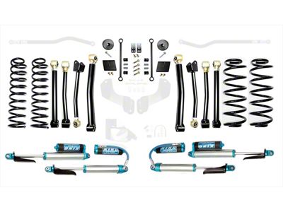 EVO Manufacturing 2.50-Inch Enforcer Stage 4 Suspension Lift Kit with King 2.5 Shocks (18-24 2.0L or 3.6L Jeep Wrangler JL, Excluding 4xe)