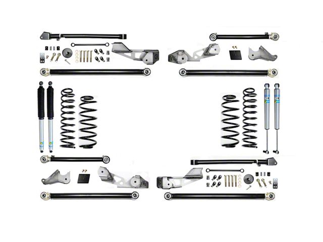 EVO Manufacturing 2.50-Inch Heavy Duty High Clearance Pro Long Arm Suspension Lift Kit with Bilstein Shocks (18-24 Jeep Wrangler JL 4-Door, Excluding 4xe & EcoDiesel)