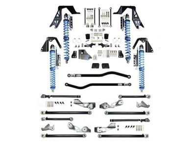 EVO Manufacturing 3 to 5-Inch High Clearance PRO Long Arm Suspension Lift Kit with King Coil-Overs, Front and Rear Track Bars (21-25 Jeep Wrangler JL Rubicon 392)