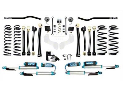 EVO Manufacturing 3.50-Inch Enforcer Stage 3 Suspension Lift Kit with King 2.0 Shocks, Front and Rear Track Bars (18-25 2.0L or 3.6L Jeep Wrangler JL, Excluding 4xe)