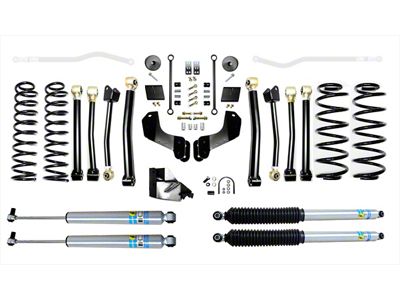 EVO Manufacturing 3.50-Inch High Clearance Long Arm Suspension Lift Kit with Bilstein Shocks (18-25 2.0L or 3.6L Jeep Wrangler JL 4-Door, Excluding 4xe)