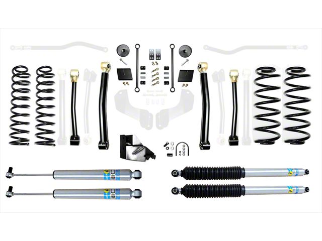 EVO Manufacturing 4.50-Inch Enforcer Stage 3 Suspension Lift Kit with Bilstein Shocks (20-24 3.0L Jeep Wrangler JL)