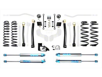 EVO Manufacturing 4.50-Inch Enforcer Stage 3 Suspension Lift Kit with King 2.0 Shocks (18-24 2.0L or 3.6L Jeep Wrangler JL, Excluding 4xe)