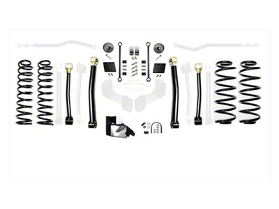 EVO Manufacturing 4.50-Inch Enforcer Stage 3 Suspension Lift Kit (21-24 3.0L EcoDiesel Jeep Wrangler JL)