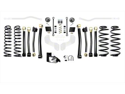 EVO Manufacturing 4.50-Inch Enforcer Stage 4 Suspension Lift Kit (18-24 2.0L or 3.6L Jeep Wrangler JL, Excluding 4xe)