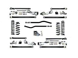 EVO Manufacturing 4.50-Inch High Clearance Long Arm Suspension Lift Kit with Front and Rear Track Bars (18-24 Jeep Wrangler JL 4-Door, Excluding 4xe & EcoDiesel)