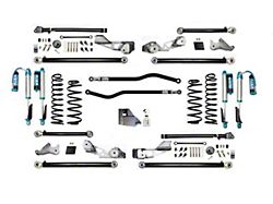 EVO Manufacturing 4.50-Inch High Clearance Long Arm Suspension Lift Kit with King 2.5 Shocks, Front and Rear Track Bars (18-24 2.0L or 3.6L Jeep Wrangler JL 4-Door, Excluding 4xe)