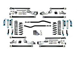 EVO Manufacturing 4.50-Inch High Clearance Long Arm Suspension Lift Kit with King 2.5 Compression Adjuster Shocks, Front and Rear Track Bars (18-24 2.0L or 3.6L Jeep Wrangler JL 4-Door, Excluding 4xe)