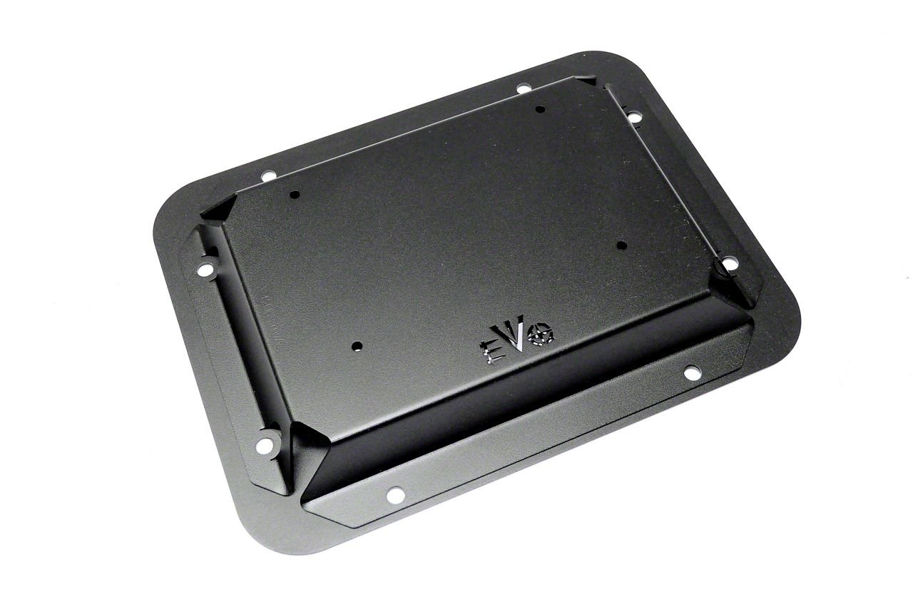 EVO Manufacturing Jeep Wrangler Gate Plate; Black EVO-1124B (07-18 Jeep ...