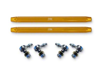 EVO Manufacturing HD Front/Rear Sway Bar Links; 16.50 to 17.90-Inch Length Range (07-24 Jeep Wrangler JK & JL)