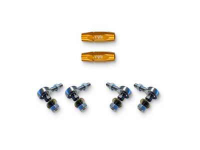 EVO Manufacturing HD Front/Rear Sway Bar Links; 5.50 to 6.90-Inch Length Range (07-25 Jeep Wrangler JK & JL)