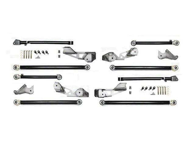 EVO Manufacturing High Clearance Long Arm Upgrade (20-24 3.0L EcoDiesel Jeep Wrangler JL; 21-24 Jeep Wrangler JL Rubicon 392)