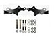 EVO Manufacturing ProTek Front Shock Relocation Brackets; Black (18-24 Jeep Wrangler JL)