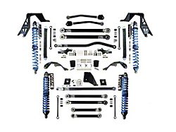 EVO Manufacturing 3 to 5-Inch Adjustable Enforcer PRO Stage 4 Suspension Lift Kit with King Shocks, Front and Rear Track Bars (20-24 3.0L EcoDiesel Jeep Gladiator JT)