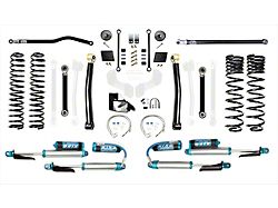 EVO Manufacturing 4.50-Inch Heavy Duty Enforcer Stage 3 Suspension Lift Kit with King 2.5 Blue Shocks, Front and Rear Track Bars (20-24 3.6L Jeep Gladiator JT)