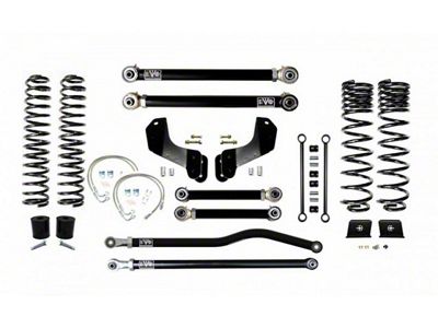 EVO Manufacturing 4.50-Inch Enforcer Stage 3 Overland Suspension Lift Kit with Front and Rear Track Bars (20-24 3.6L Jeep Gladiator JT)