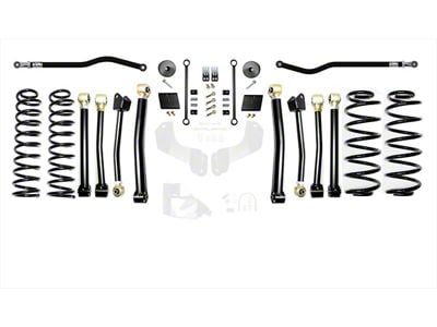 EVO Manufacturing 2.50-Inch Enforcer Stage 4 Suspension Lift Kit with Front and Rear Track Bars (18-24 2.0L or 3.6L Jeep Wrangler JL, Excluding 4xe)