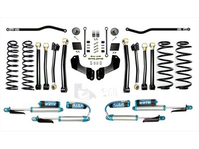 EVO Manufacturing 2.50-Inch Enforcer Stage 4 Overland Suspension Lift Kit with King 2.5 Compression Adjuster Shocks, Front and Rear Track Bars (20-23 3.0L EcoDiesel Jeep Wrangler JL)