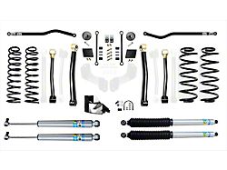 EVO Manufacturing 4.50-Inch Enforcer Stage 3 Overland Suspension Lift Kit with Bilstein Shocks, Front and Rear Track Bars (18-24 2.0L or 3.6L Jeep Wrangler JL, Excluding 4xe)