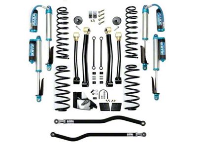 EVO Manufacturing 4.50-Inch Enforcer Stage 4 Overland Suspension Lift Kit with King 2.0 Shocks, Front and Rear Track Bars (20-23 3.0L EcoDiesel Jeep Wrangler JL)