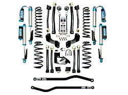 EVO Manufacturing 4.50-Inch Enforcer Stage 4 Overland Suspension Lift Kit with King 2.5 Compression Adjuster Shocks, Front and Rear Track Bars (18-24 2.0L or 3.6L Jeep Wrangler JL, Excluding 4xe)