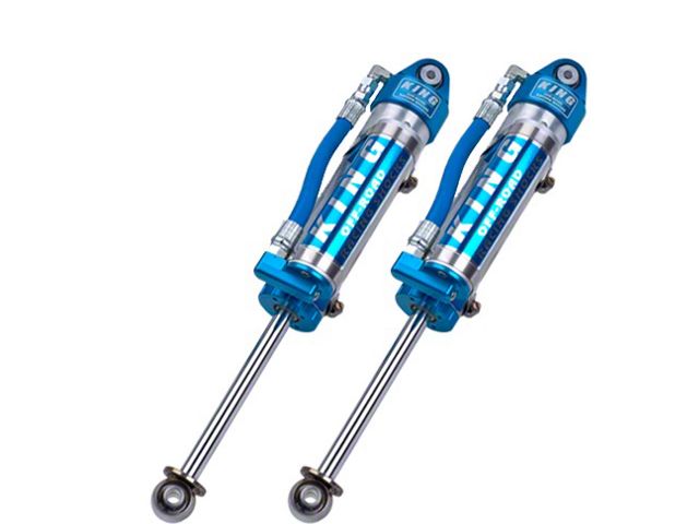 EVO Manufacturing EVO Spec King 2.5 Remote Reservoir Rear Shocks with Compression Adjusters for 3 to 5-Inch Lift (07-18 Jeep Wrangler JK)