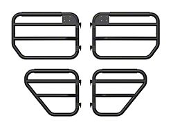 Exceed Fabrication SD1 Tube Doors with Mirrors; Front (18-24 Jeep Wrangler JL)