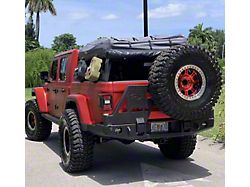 Expedition One Trail Series Rear Bumper with Dual Swing Out Tire Carrier; Bare Metal (20-24 Jeep Gladiator JT)