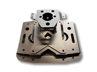 Expedition One Spare Tire Lift Bracket; Bare Metal (18-25 Jeep Wrangler JL)