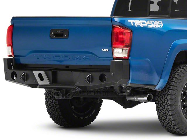 Expedition One Range Max Rear Bumper; Textured Black (16-23 Tacoma)