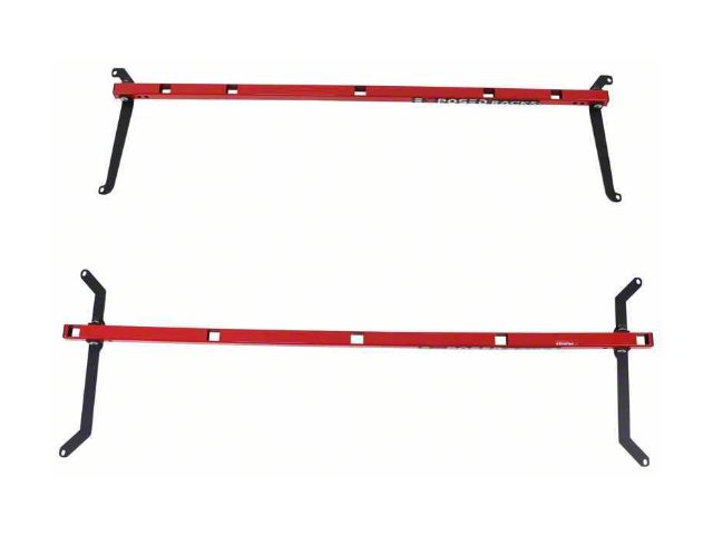 Exposed Racks 51-Inch M/F O'Land xBar; Rubic Red (18-24 Jeep Wrangler JL)