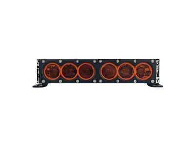 Extreme LED 12-Inch X6 Series Amber LED Light Bar; Spot Beam (Universal; Some Adaptation May Be Required)