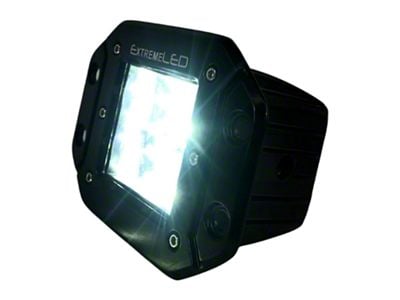 Extreme LED 3-Inch Extreme Stealth Series Flush Mount LED Light Pod; Flood Beam (Universal; Some Adaptation May Be Required)