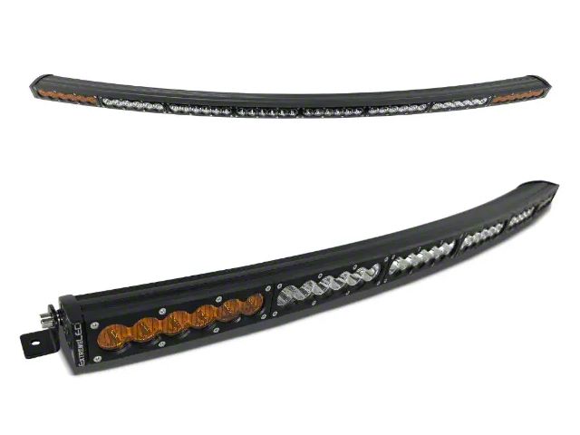 Extreme LED 50-Inch X6S Slim Curved LED Light Bar; Amber/White (Universal; Some Adaptation May Be Required)