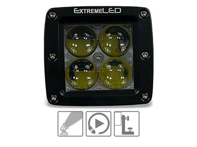 Extreme LED 3-Inch Extreme Stealth Series LED Light Pod; Spot Beam (Universal; Some Adaptation May Be Required)