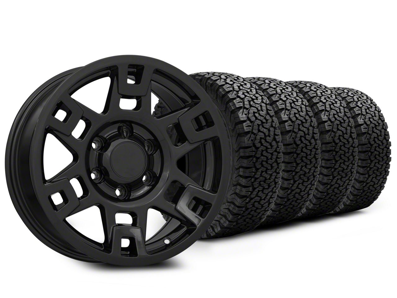 17x8 TRD Style & 32in BF Goodrich All-Terrain T/A KO Tire Package (10-24  4Runner)