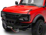 Fab Fours Front Full Width Grumper; Matte Black (21-24 Bronco, Excluding Raptor)