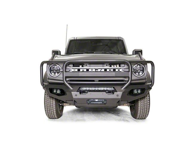 Fab Fours Matrix Front Bumper with Full Guard; Bare Steel (21-24 Bronco, Excluding Raptor)