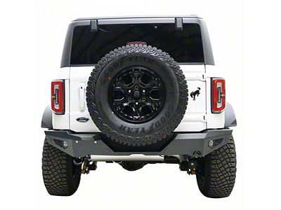 Fab Fours Standard Rear Bumper; Bare Steel (21-24 Bronco, Excluding Raptor)