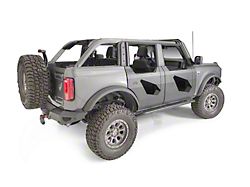 Fab Fours Trail Door Inserts; Matte Black (21-25 Bronco 4-Door)