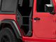 Fab Fours Full Surround Rear Tube Doors; Matte Black (20-24 Jeep Gladiator JT)