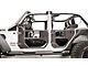 Fab Fours Half Front Tube Doors; Matte Black (20-24 Jeep Gladiator JT)