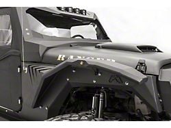 Fab Fours Front Fender Gill Box; Matte Black (07-25 Jeep Wrangler JK & JL w/ Fab Fours Base Fender)