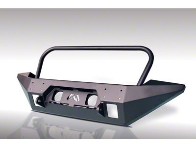 Fab Fours Full Metal Jacket Full Width Winch Bumper with Full Guard; Bare Steel (07-18 Jeep Wrangler JK)