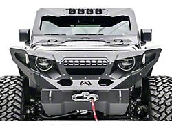 Fab Fours Grumper 20-Inch LED Light Bar Mount; Matte Black (18-24 Jeep Wrangler JL)