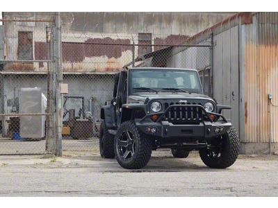 Fab Fours Lifestyle Winch Front Bumper; Bare Steel (07-18 Jeep Wrangler JK)