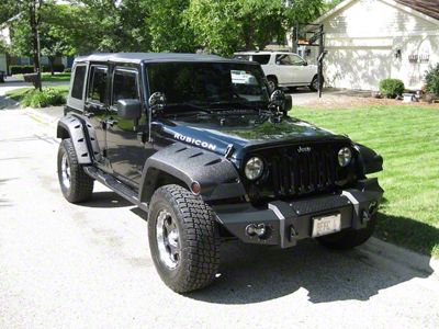 Fab Fours Lifestyle Winch Front Bumper; Bare Steel (07-18 Jeep Wrangler JK)