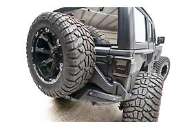 Fab Fours Off-The-Door Tire Carrier; Bare Steel (18-25 Jeep Wrangler JL)