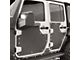 Fab Fours Rear Door Skins; Bare Steel (07-18 Jeep Wrangler JK 4-Door)